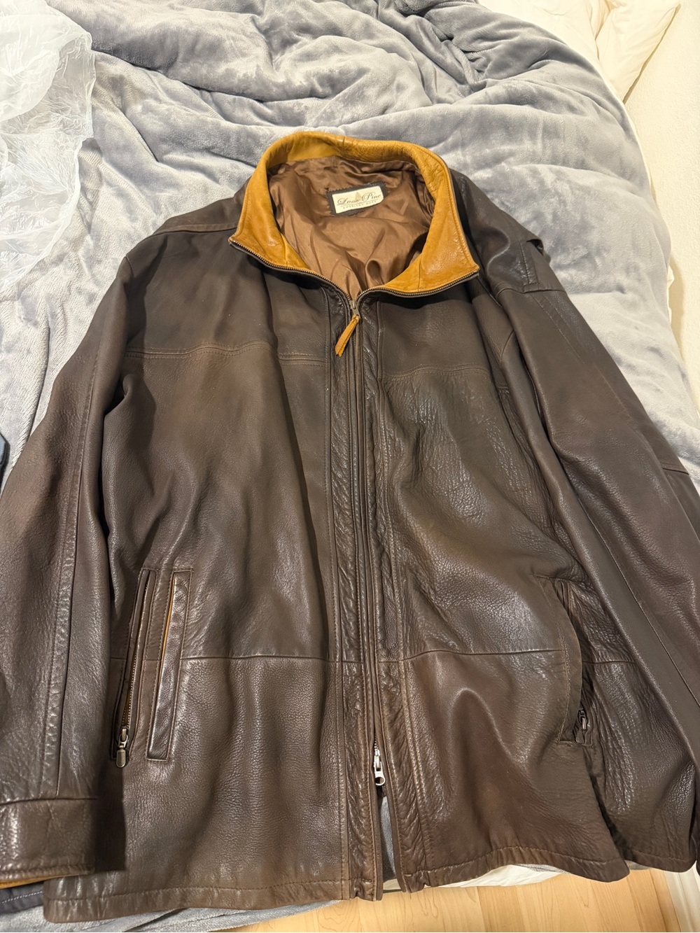 Lone line authentic vintage leather jacket